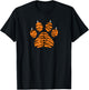 Tiger Print Paw Tiger Stripes Fierce Jungle T-Shirt - T-Shirt | Black