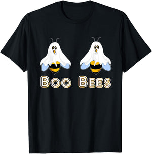 Funny Halloween Shirt Boo Bees T Shirt Gift T-Shirt - T-Shirt | Black