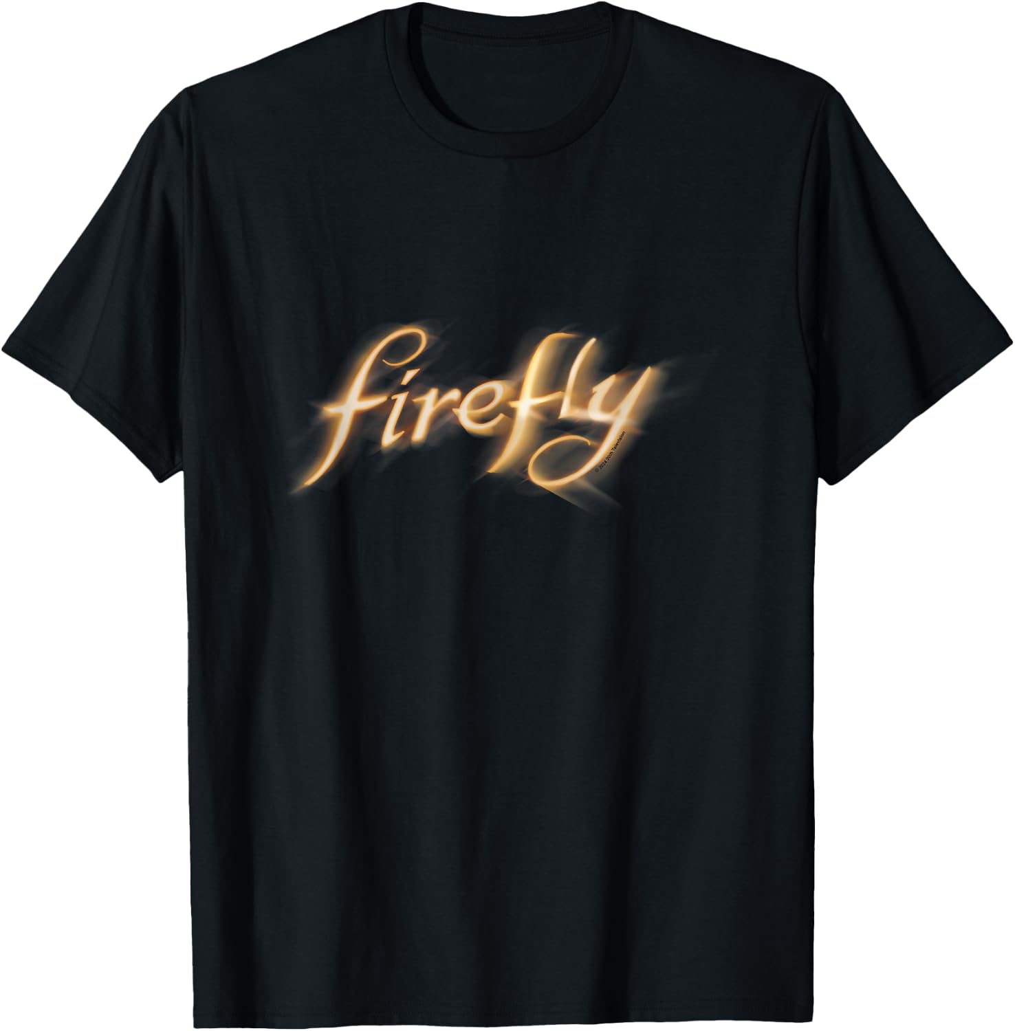 Firefly Iconic Light Trace Big Chest Text Logo T-Shirt - T-Shirt | Black