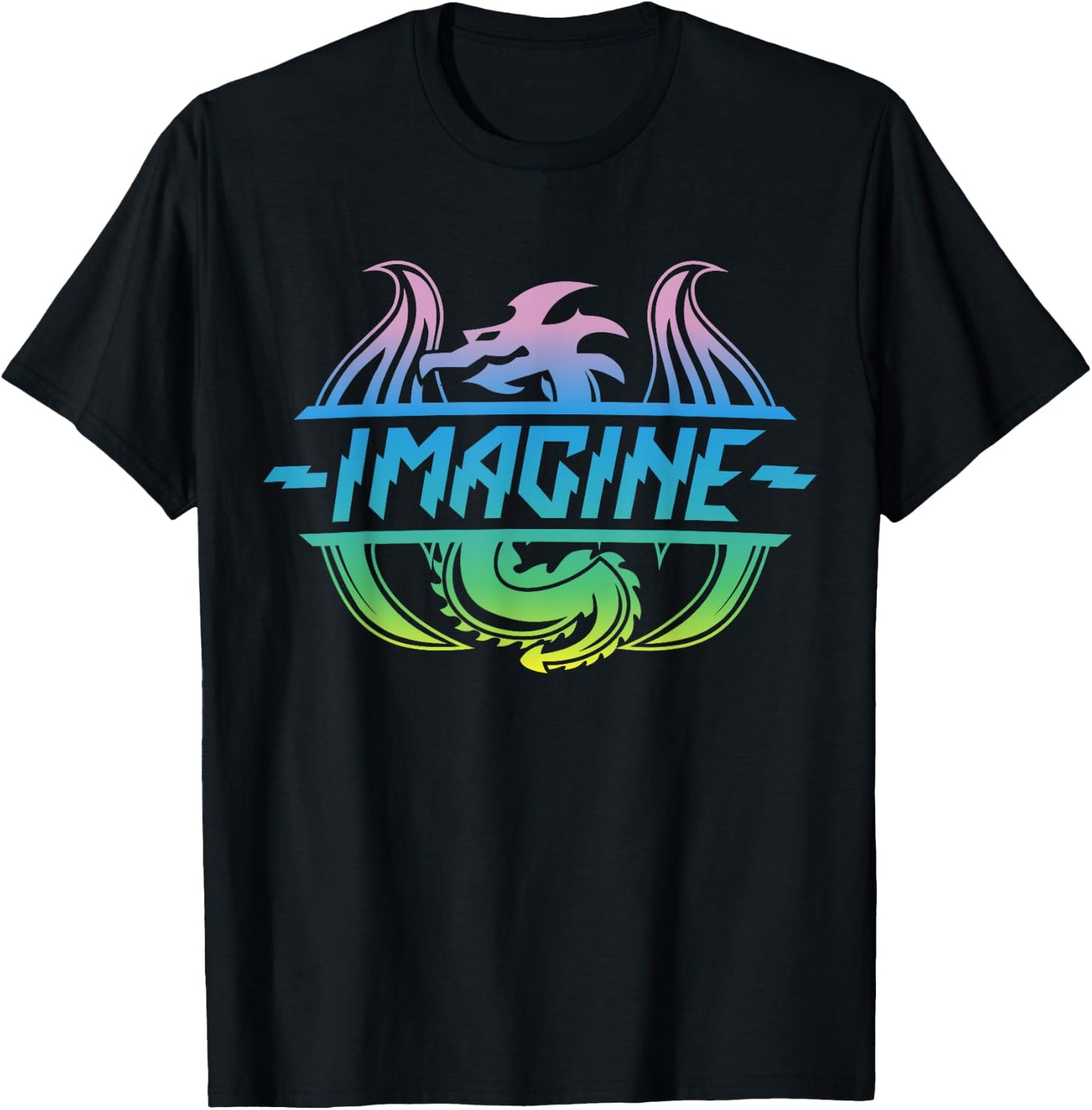 Imagine Fantasy Dragon T-Shirt - T-Shirt | Black