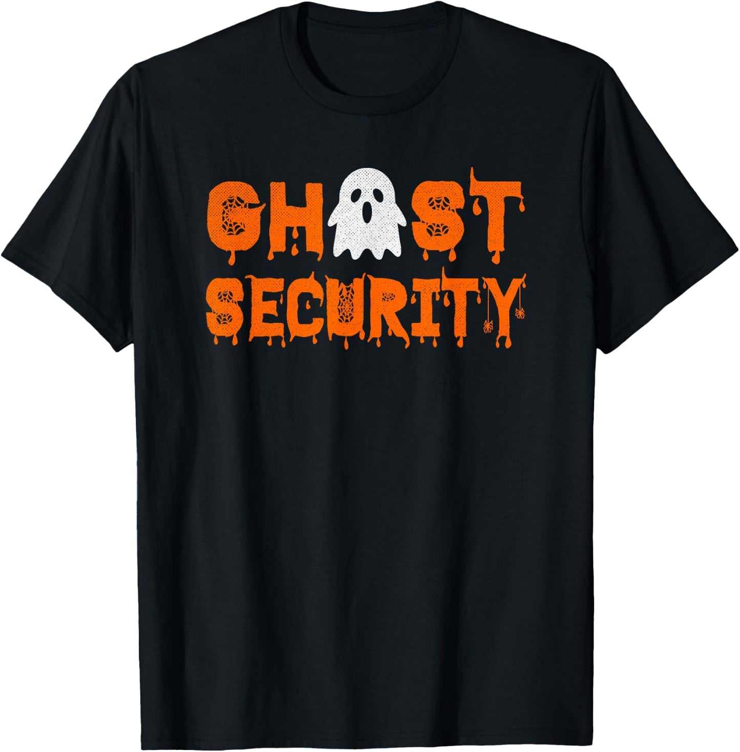 Ghost Security Funny Group Couples Matching Halloween T-Shirt - T-Shirt | Black