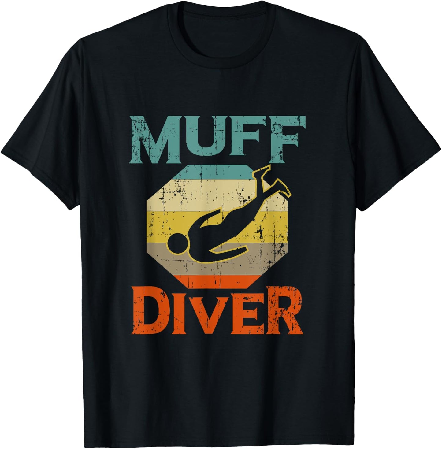 Funny Muff Diver Diving Instructor Gift Scuba Diver T-Shirt - T-Shirt | Black