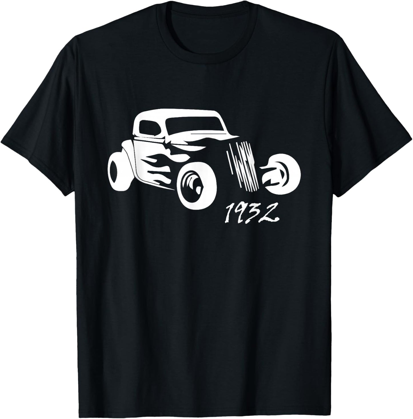 1932 Hot Rod Roadster Silhouette T-Shirt - T-Shirt | Black