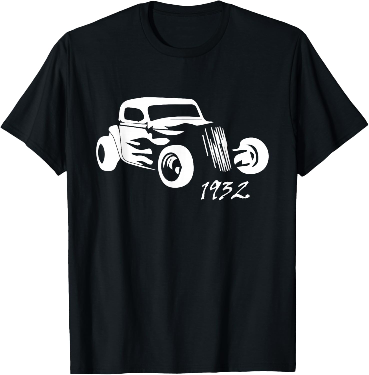 1932 Hot Rod Roadster Silhouette T-Shirt - T-Shirt | Black