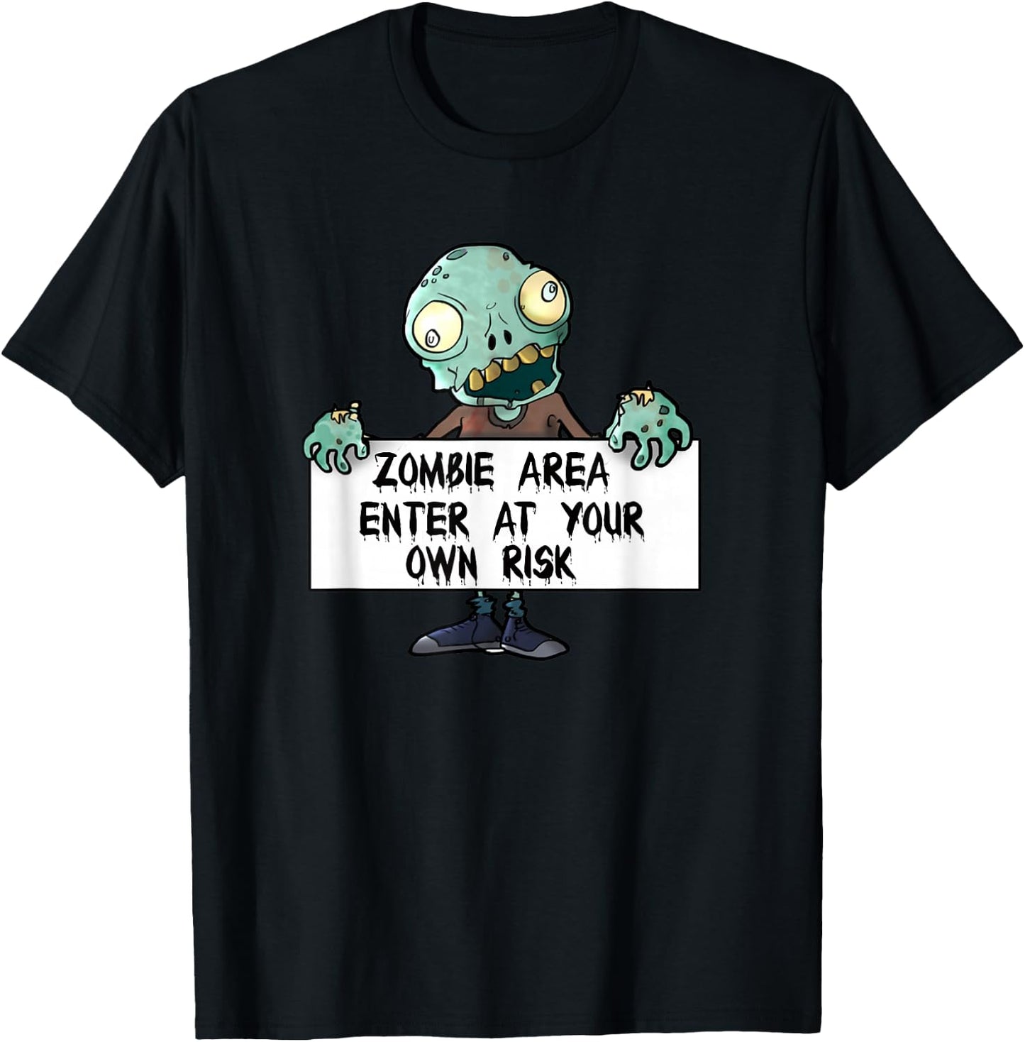 Zombie Creepy Scary Design image for Kids Boys Girls Clothes T-Shirt - T-Shirt | Black