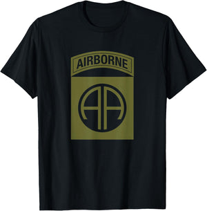 82nd Airborne Division Paratrooper T-Shirt - T-Shirt | Black