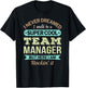 Team Manager Gift Funny Appreciation T-Shirt - T-Shirt | Black