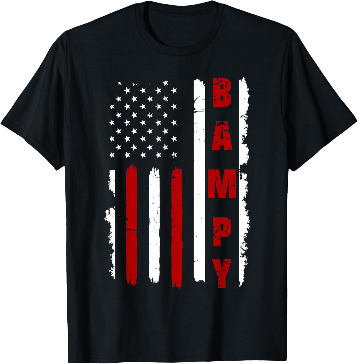Cool American Flag, Father's day Shirt for Bampy T-Shirt - T-Shirt | Black