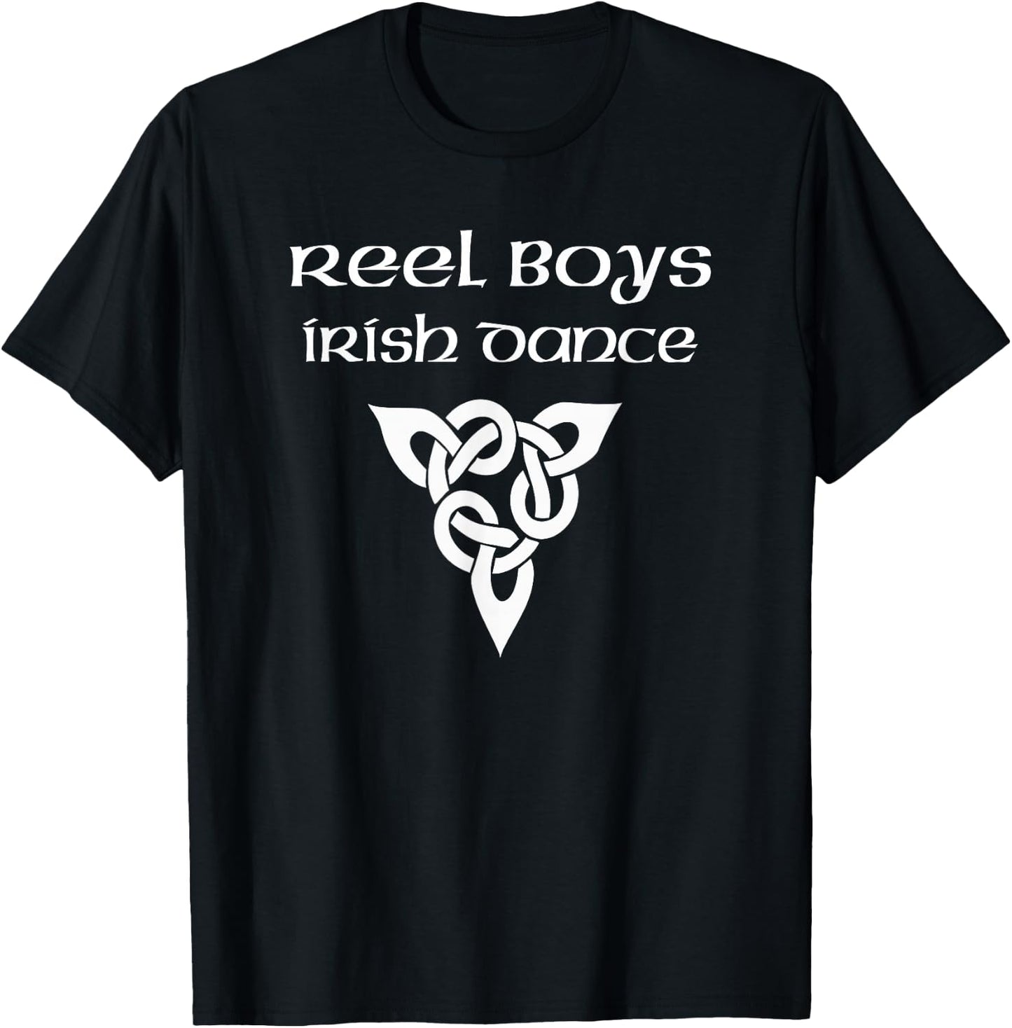 Reel Boys Irish Dance Tri Celtic Knot Boy Irish Dancer Gift T-Shirt - T-Shirt | Black