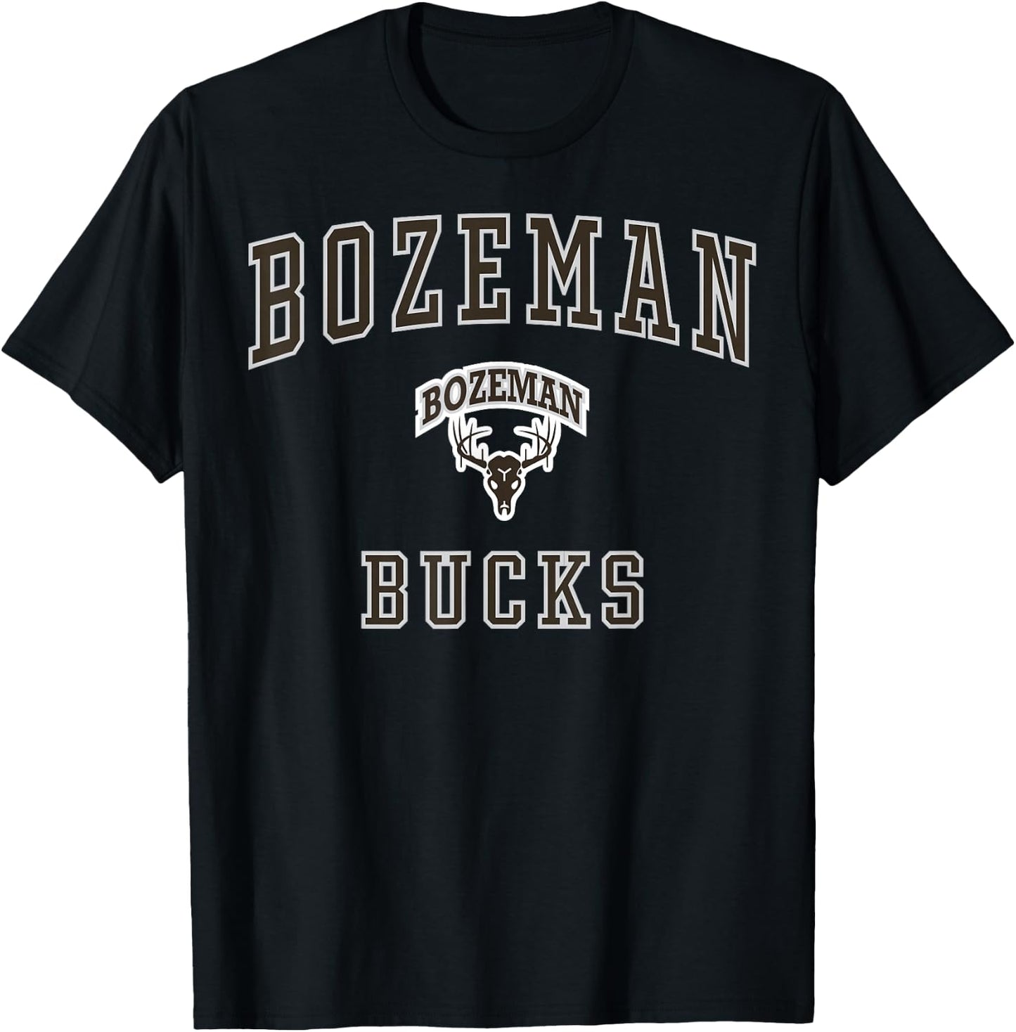 Bozeman High School Bucks C1 T-Shirt - T-Shirt | Black