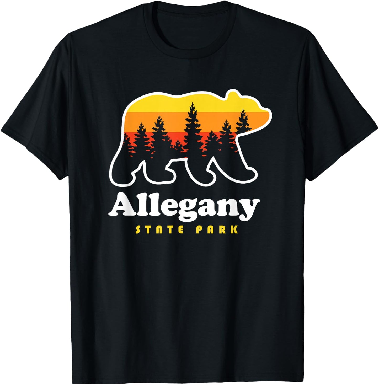 Allegany State Park New York Salamanca NY T-Shirt - T-Shirt | Black