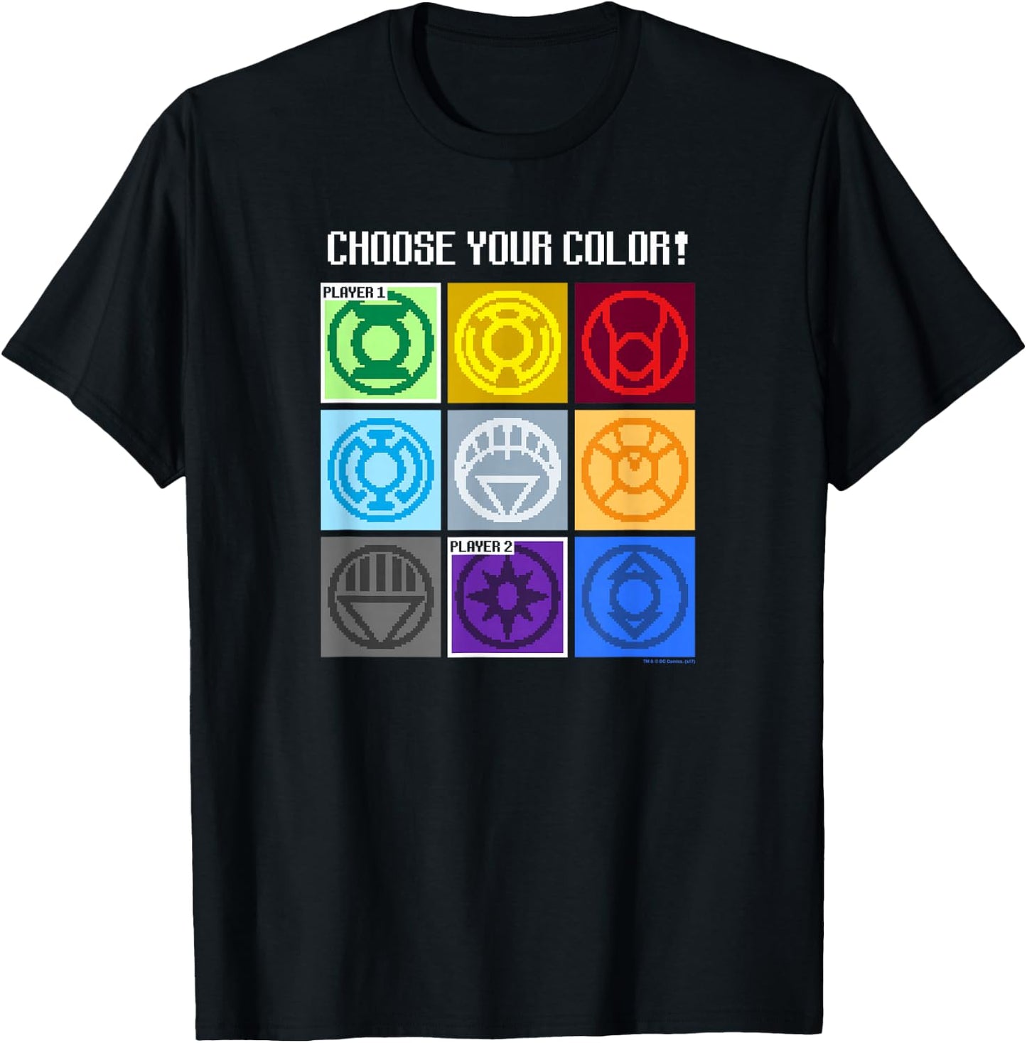 Green Lantern Choose Your Color T-Shirt - T-Shirt | Black