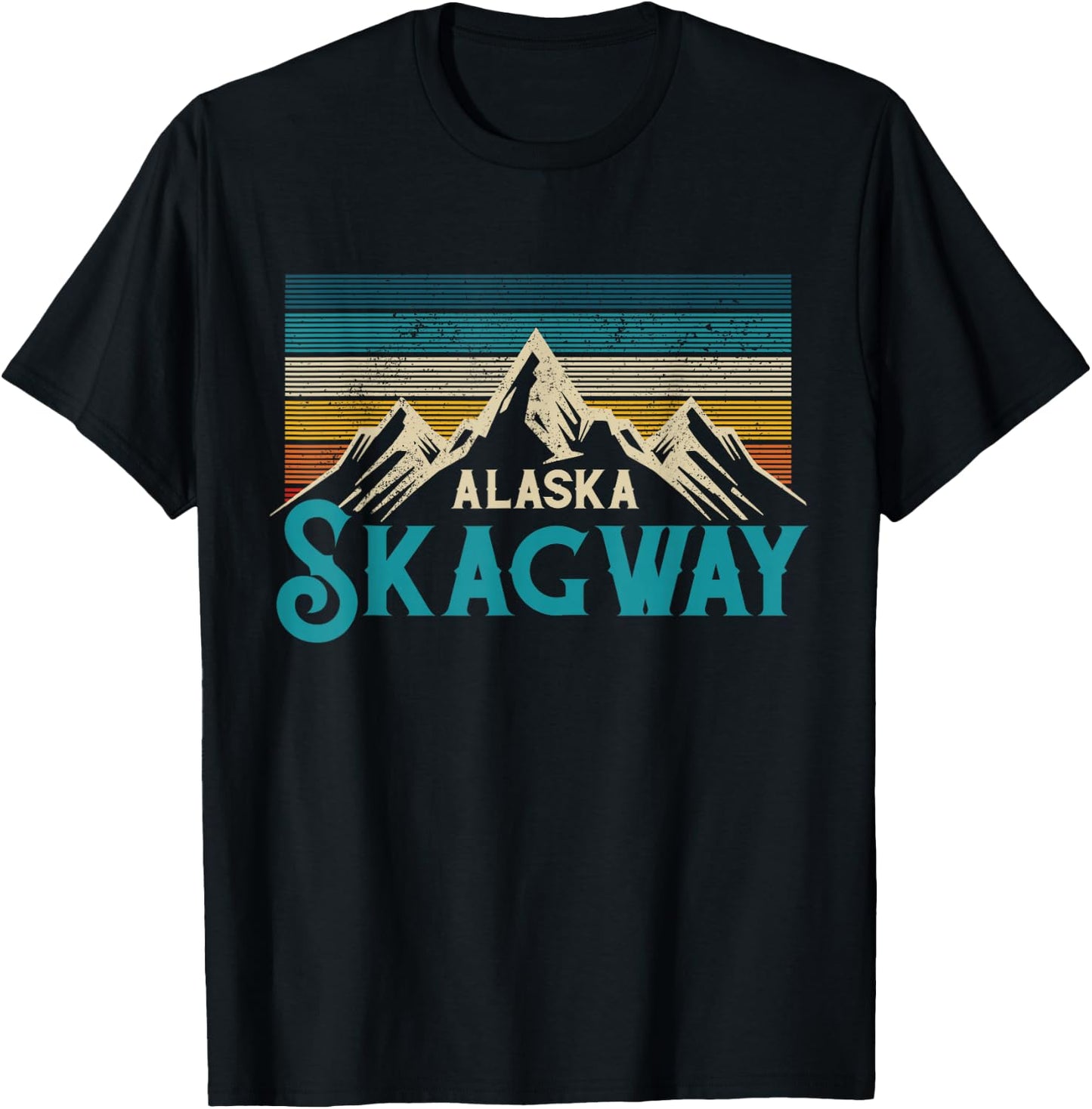 Skagway Alaska Souvenir T-Shirt - T-Shirt | Black