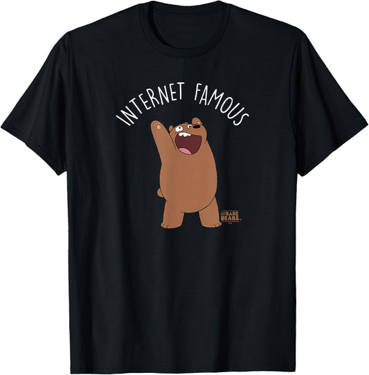 We Bare Bears Internet Famous T-Shirt - T-Shirt | Black