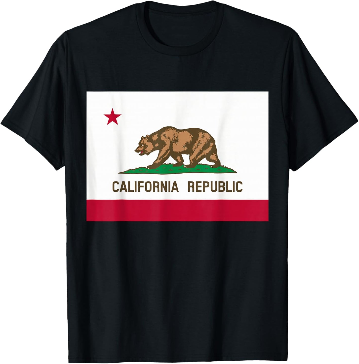 California State Flag T Shirt T-Shirt - T-Shirt | Black