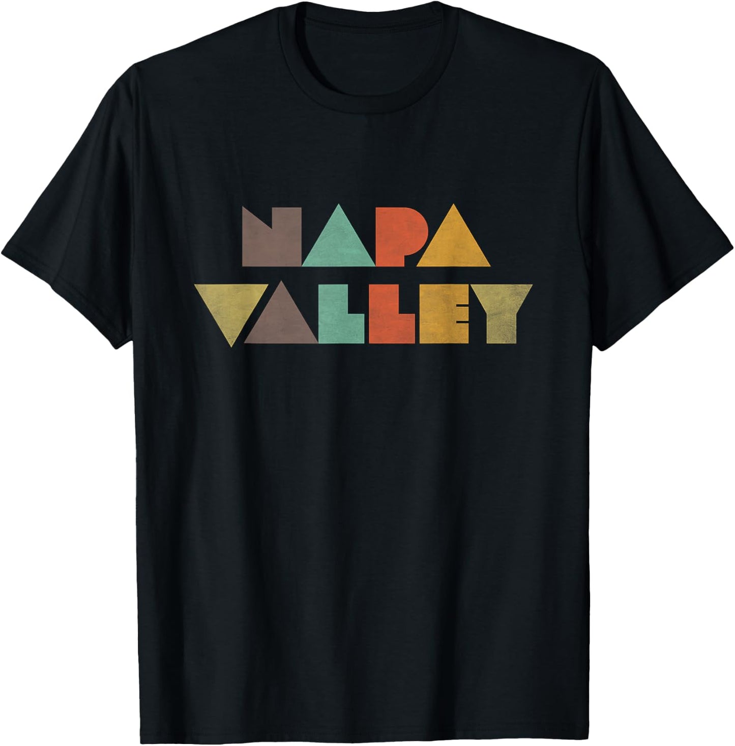 Napa Valley Vintage Distressed T-Shirt - T-Shirt | Black