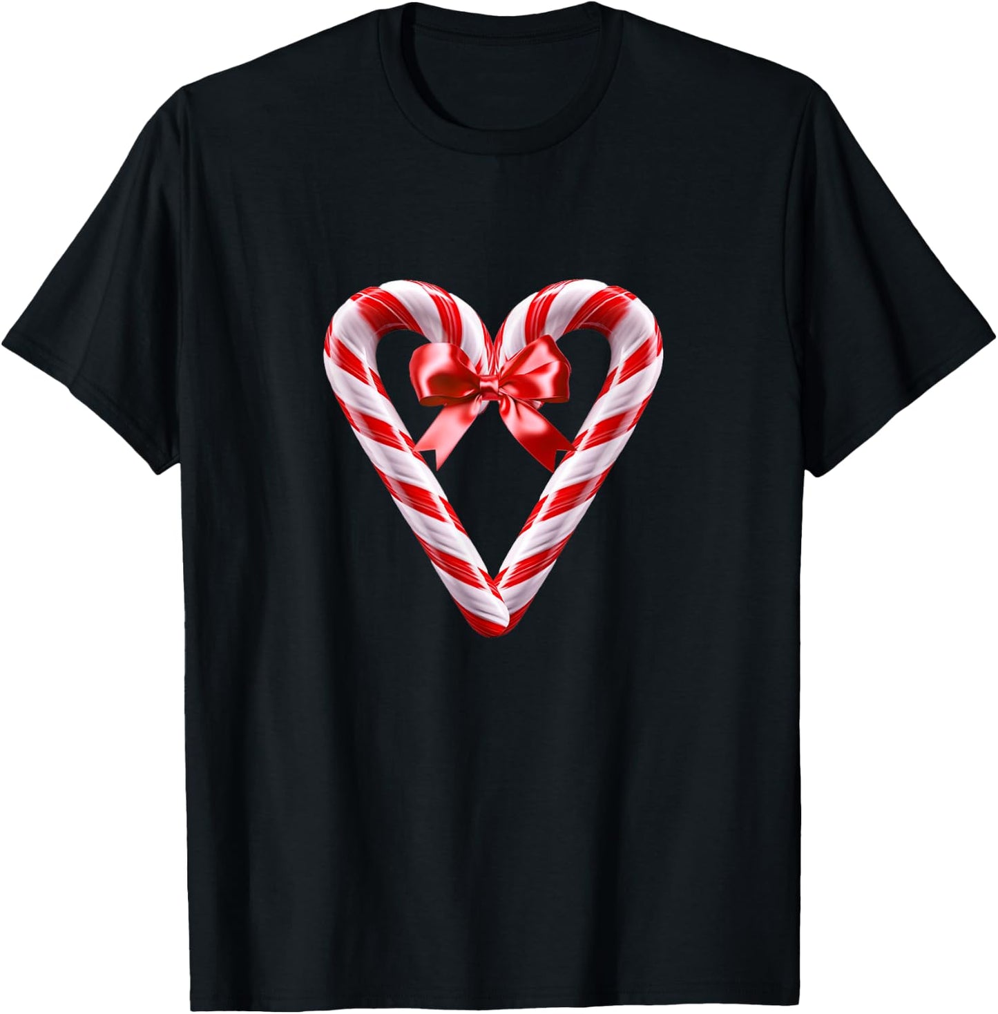 Funny Candy Canes Corns And Syrup Christmas Graphic T-Shirt - T-Shirt | Black