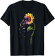 Bladder Cancer Awareness Sunflower Shirt T-Shirt - T-Shirt | Black
