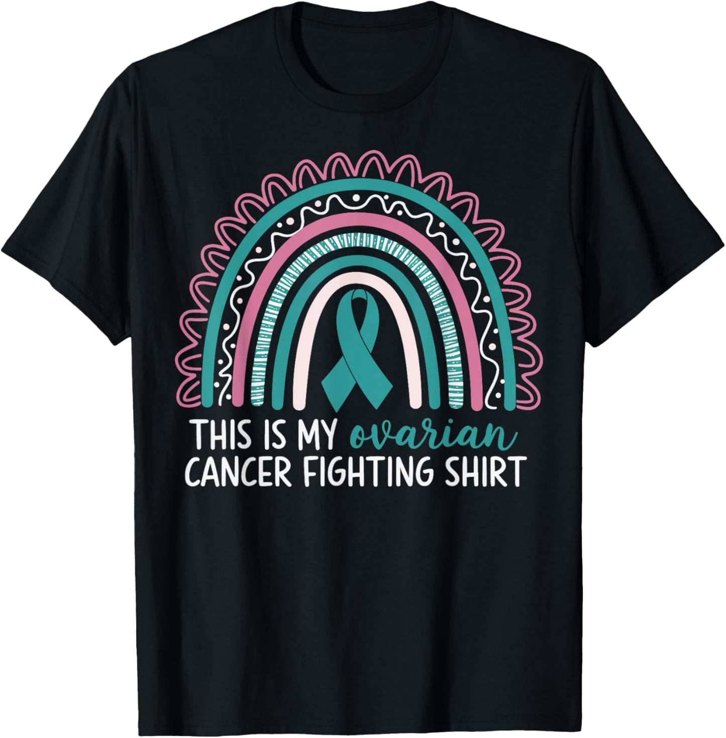 This Is My Ovarian Cancer Fighting T-Shirt - T-Shirt | Black