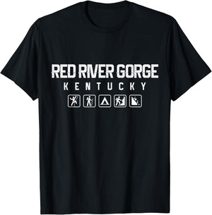 Red River Gorge, Kentucky Outdoor T-Shirt - T-Shirt | Black