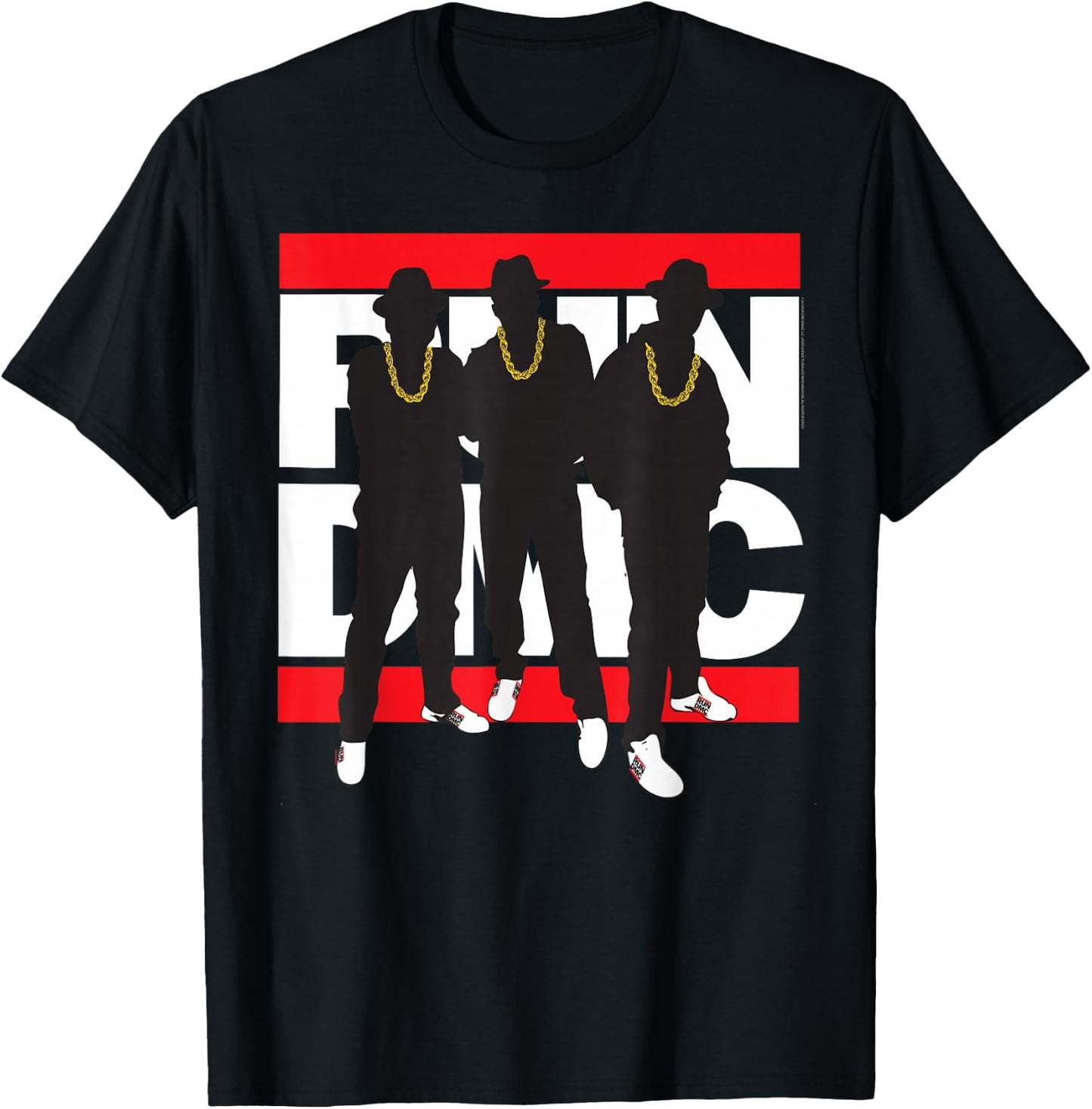 Run DMC Official Silhouette T-Shirt - T-Shirt | Black