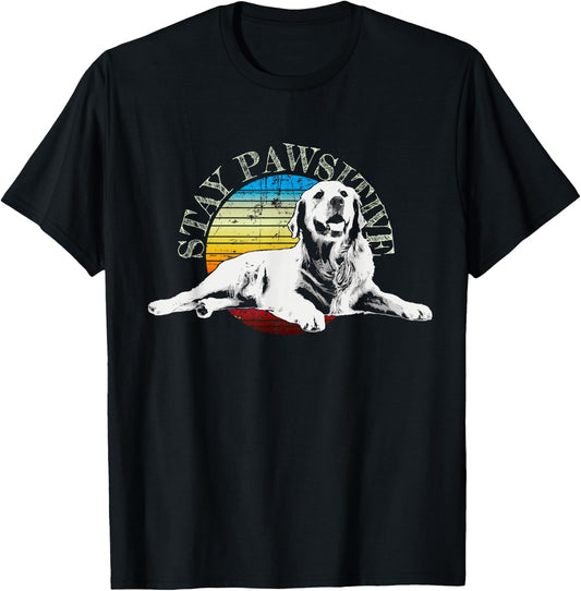 Golden Retriever Dog Women Kids T-Shirt - T-Shirt | Black