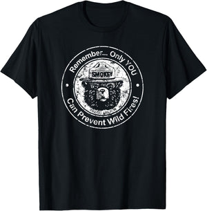 Smokey Bear Only You Seal T-Shirt - T-Shirt | Black