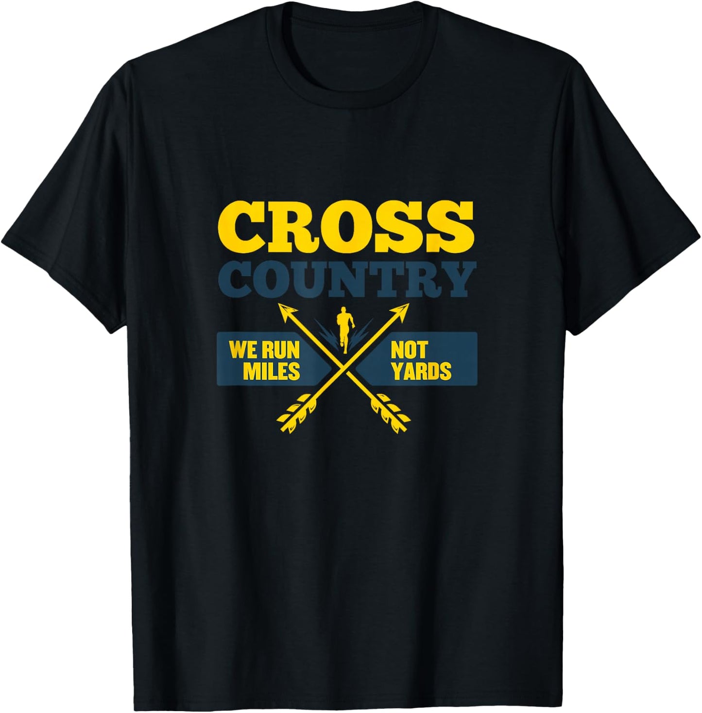 Funny XC Cross Country Coach Gift We Run Miles Men Women T-Shirt - T-Shirt | Black