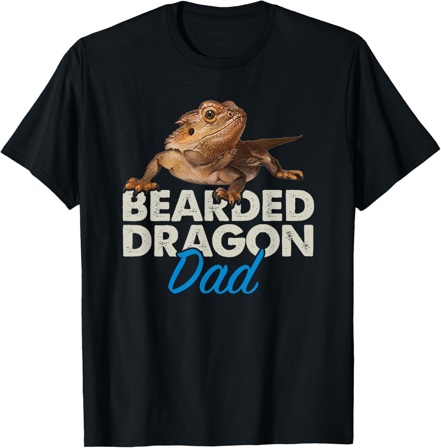 Bearded Dragon Dad Pet Reptile Lizard Owner T-Shirt - T-Shirt | Black