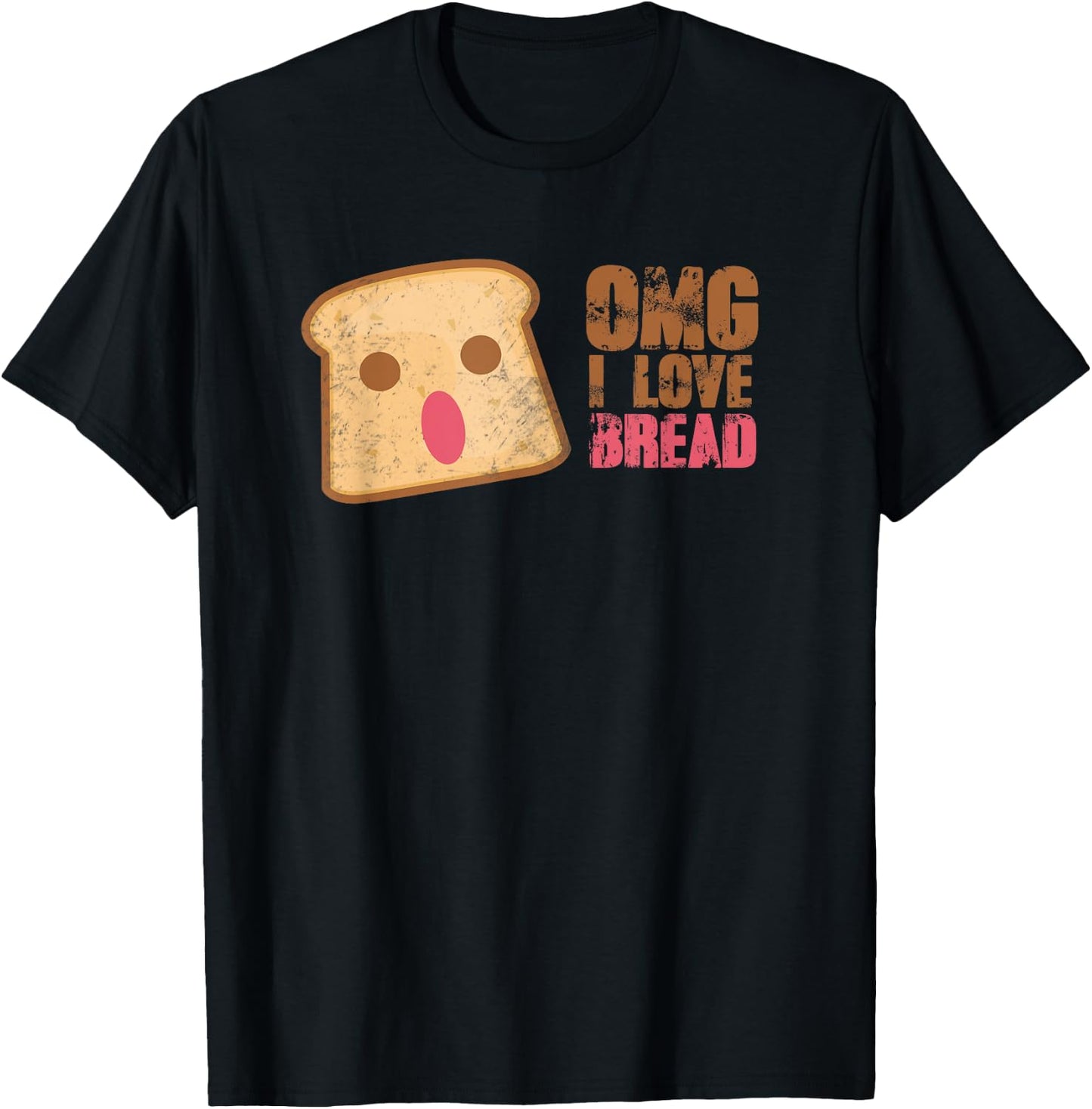 I Love Bread Funny Bread Lover Gift Baker T-Shirt - T-Shirt | Black