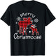 Merry Christmoose Moose Buffalo Red Plaid Christmas T-Shirt - T-Shirt | Black