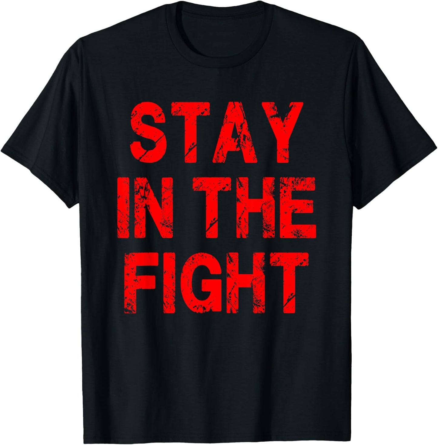 Washington D.C. Baseball Fan Support Stay In The Fight T-Shirt - T-Shirt | Black