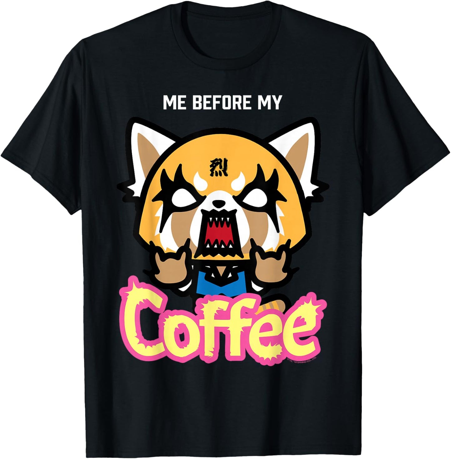 Aggretsuko I Need My Coffee Rage Shirt T-Shirt - T-Shirt | Black