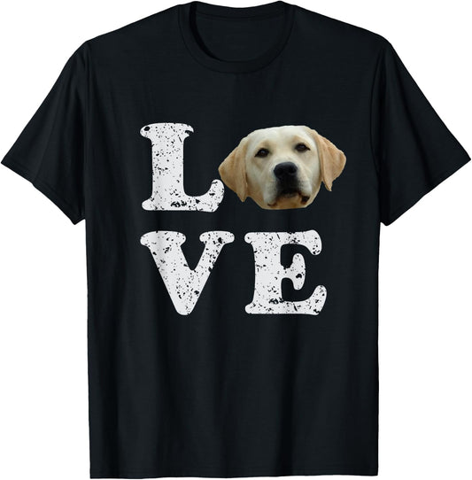 I Love My Yellow Lab | Labrador Retriever Dog T-Shirt - T-Shirt | Black