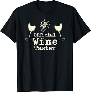 Official Wine Taster | Funny Halloween Costume Party T-Shirt - T-Shirt | Black