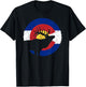 Colorado Elk Hunting: CO State Flag Hunter T-Shirt - T-Shirt | Black