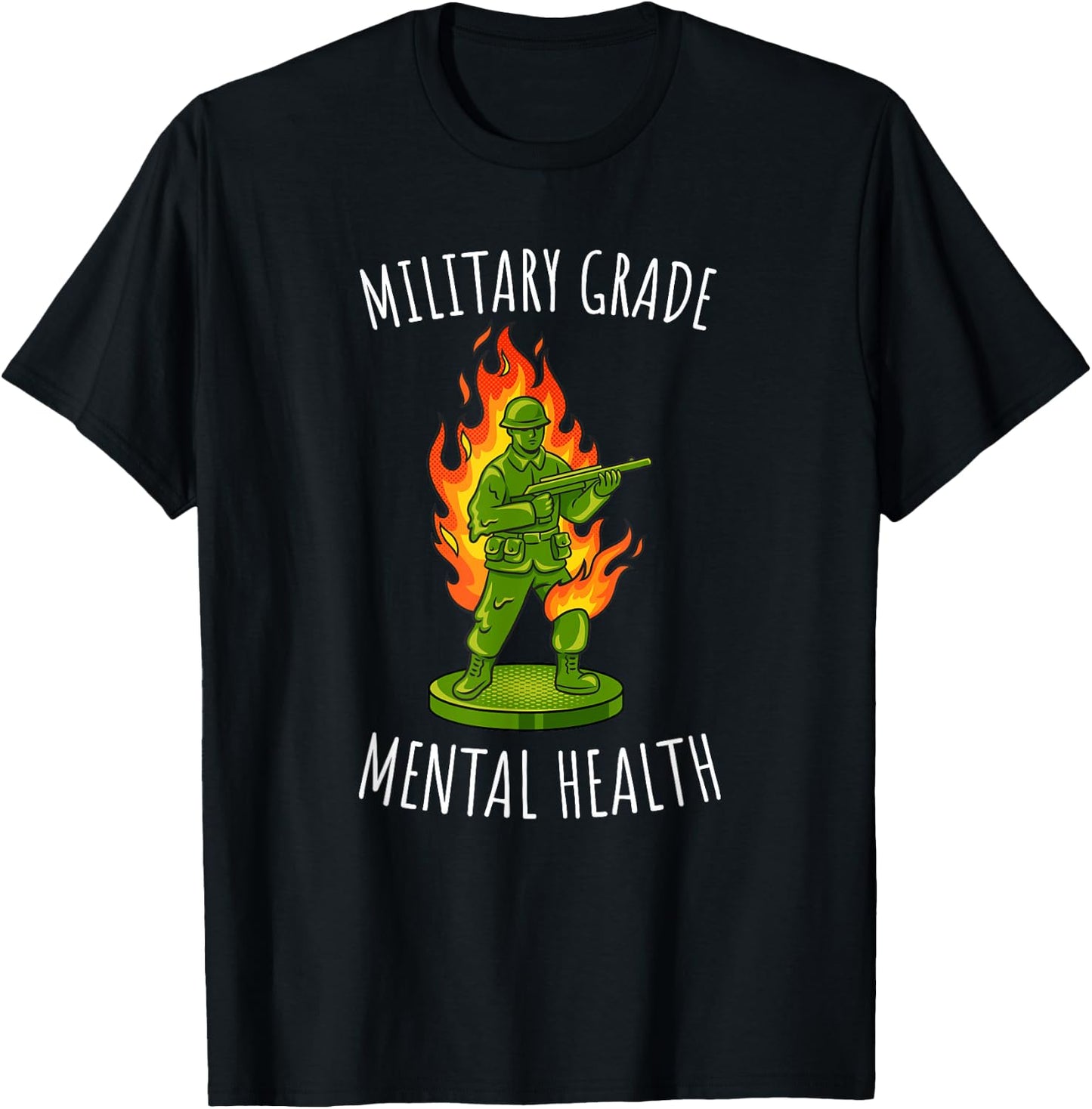 Military Grade Mental Health T-Shirt - T-Shirt | Black