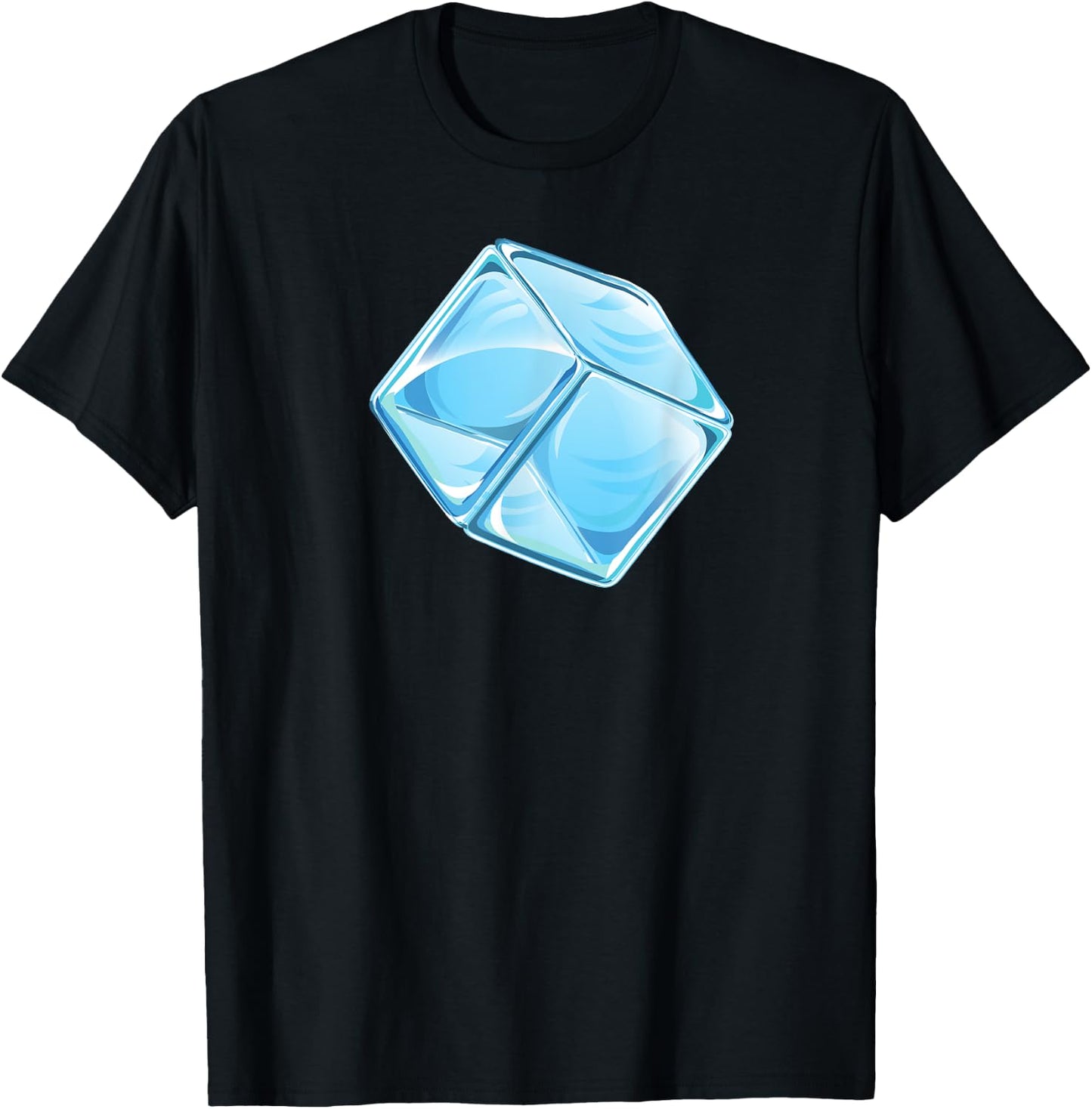 Cute Ice Cube Gift Ice Cubes Lovers T-Shirt - T-Shirt | Black