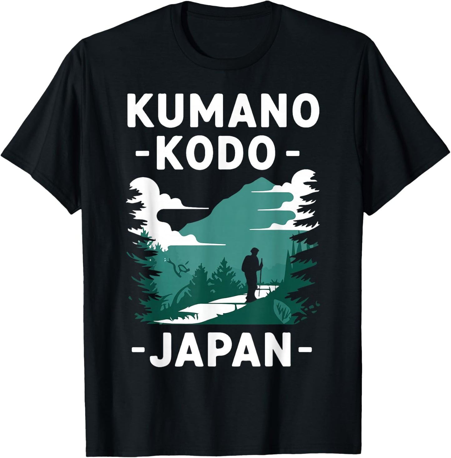 Kumano Kodo Japan Pilgrim Way T-Shirt - T-Shirt | Black