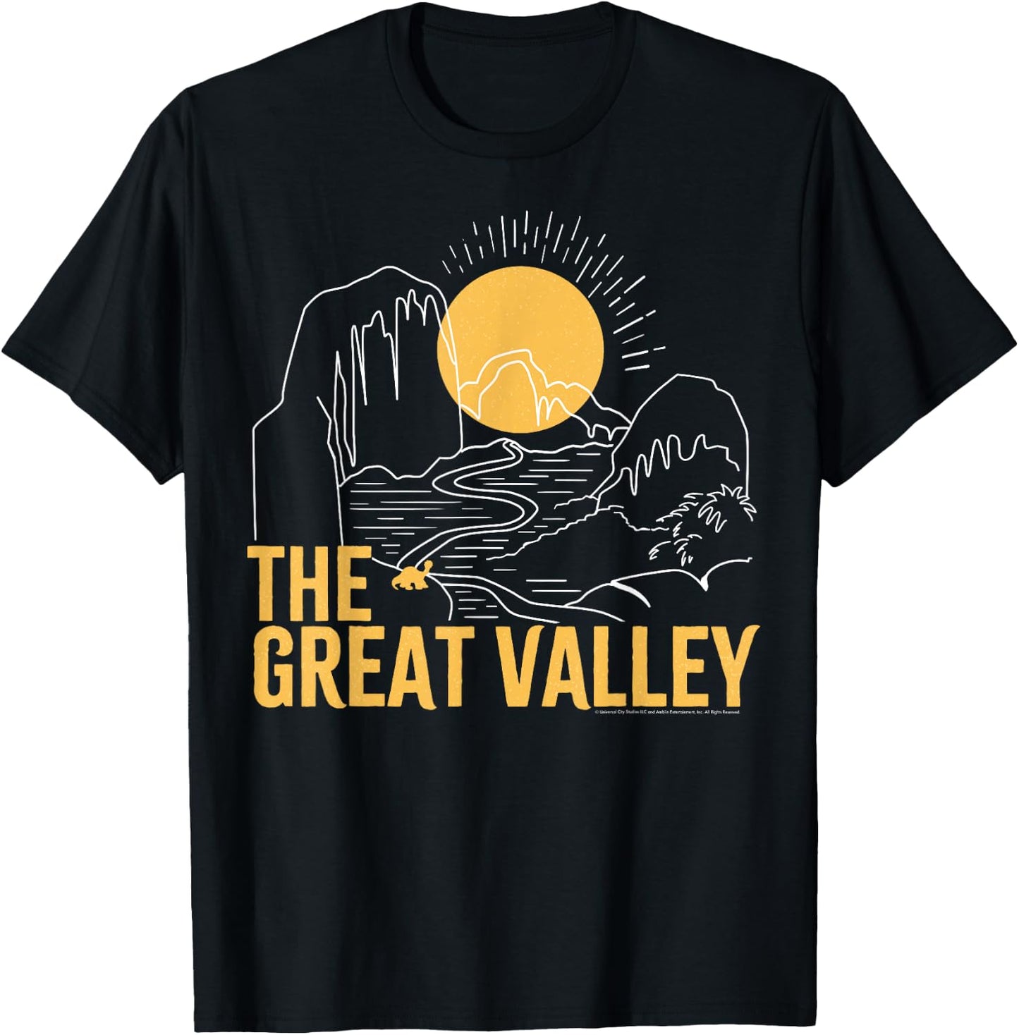 Land Before Time Sunrise Over The Great Valley T-Shirt - T-Shirt | Black