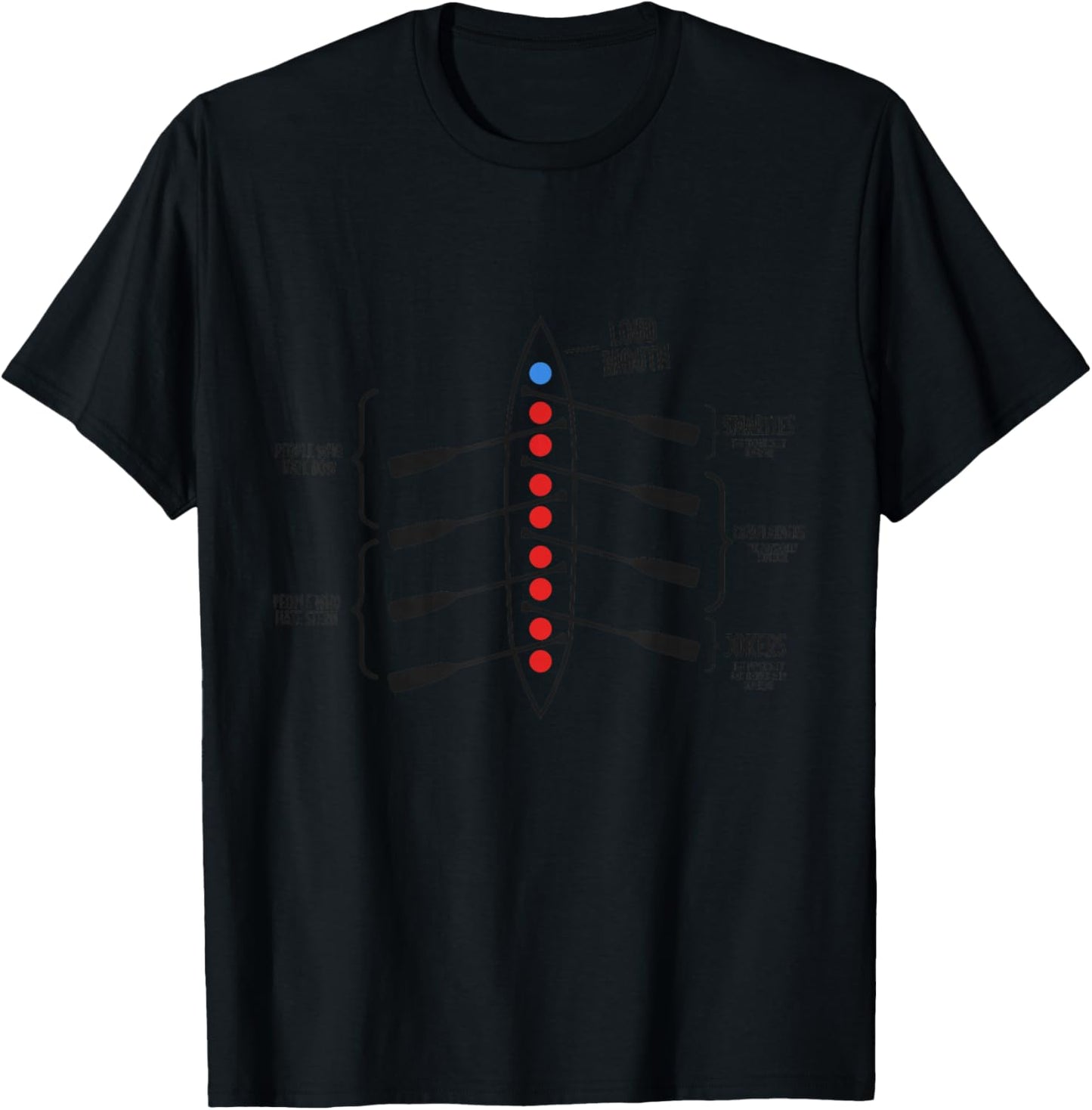 Rowing Boat Crew Funny Rower Coxswain Sculling Vintage T-Shirt - T-Shirt | Black
