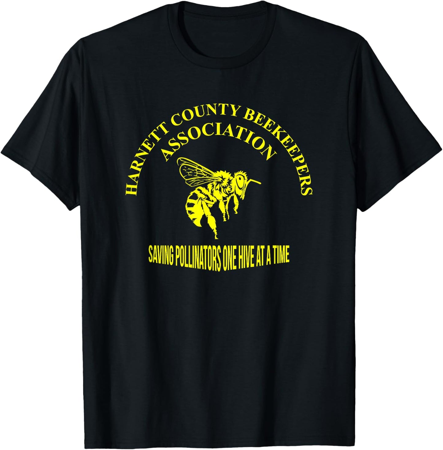 Harnett County Beekeepers Association (Yellow Edition) T-Shirt - T-Shirt | Black