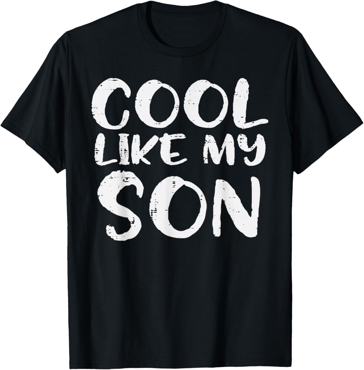 Fathers Day Cool Like My Son Cute Proud Dad Daddy Papa Men T-Shirt - T-Shirt | Black