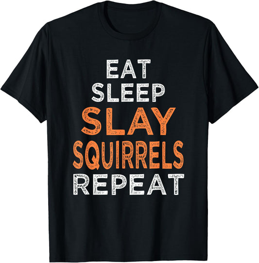 Funny Squirrel Hunting Squirrel Hunter T-Shirt - T-Shirt | Black