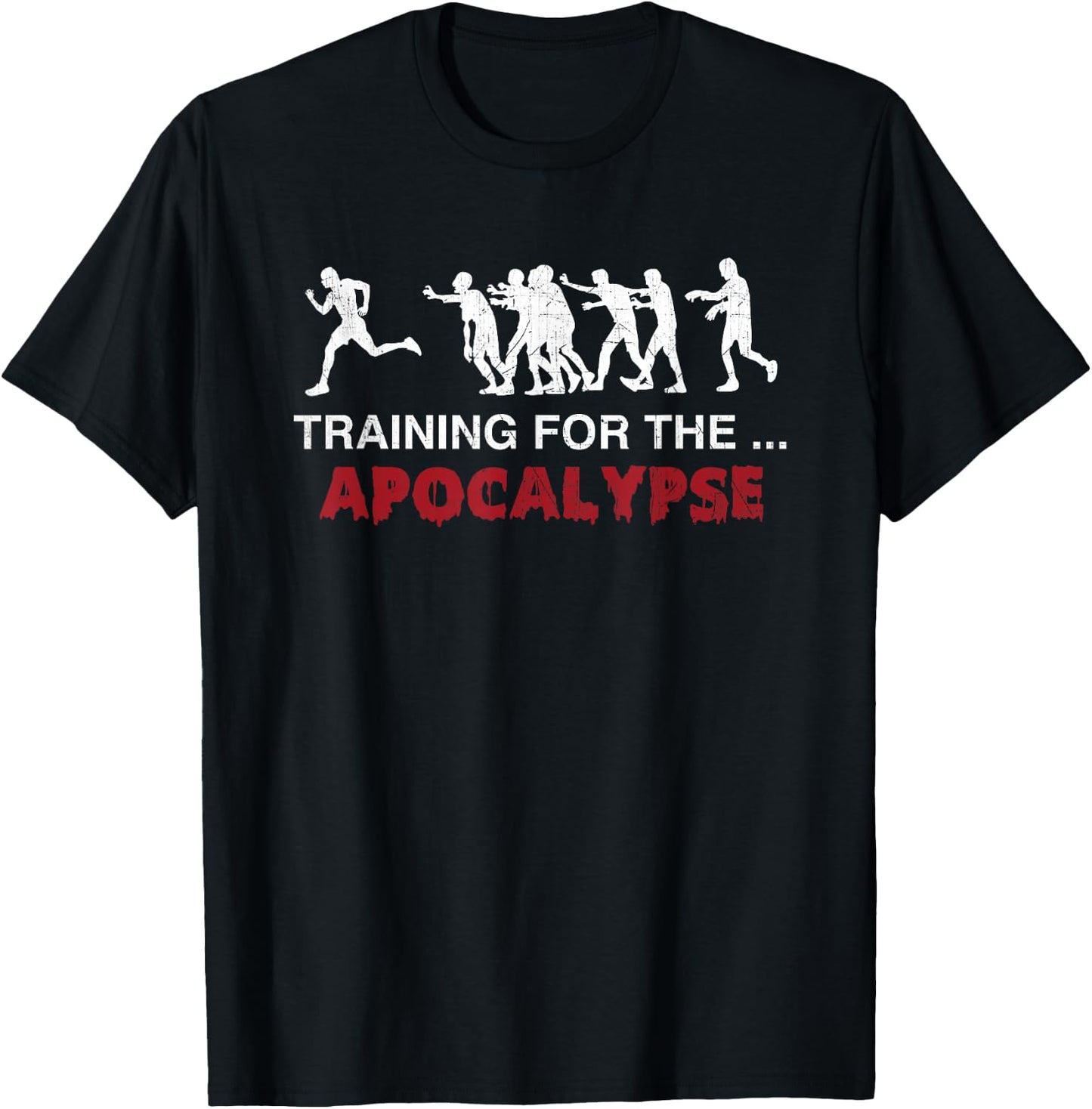 Runners Zombie Marathon Halloween -Adults Black Short Sleeve Zombie-Themed Running Small T-Shirt - T-Shirt | Black