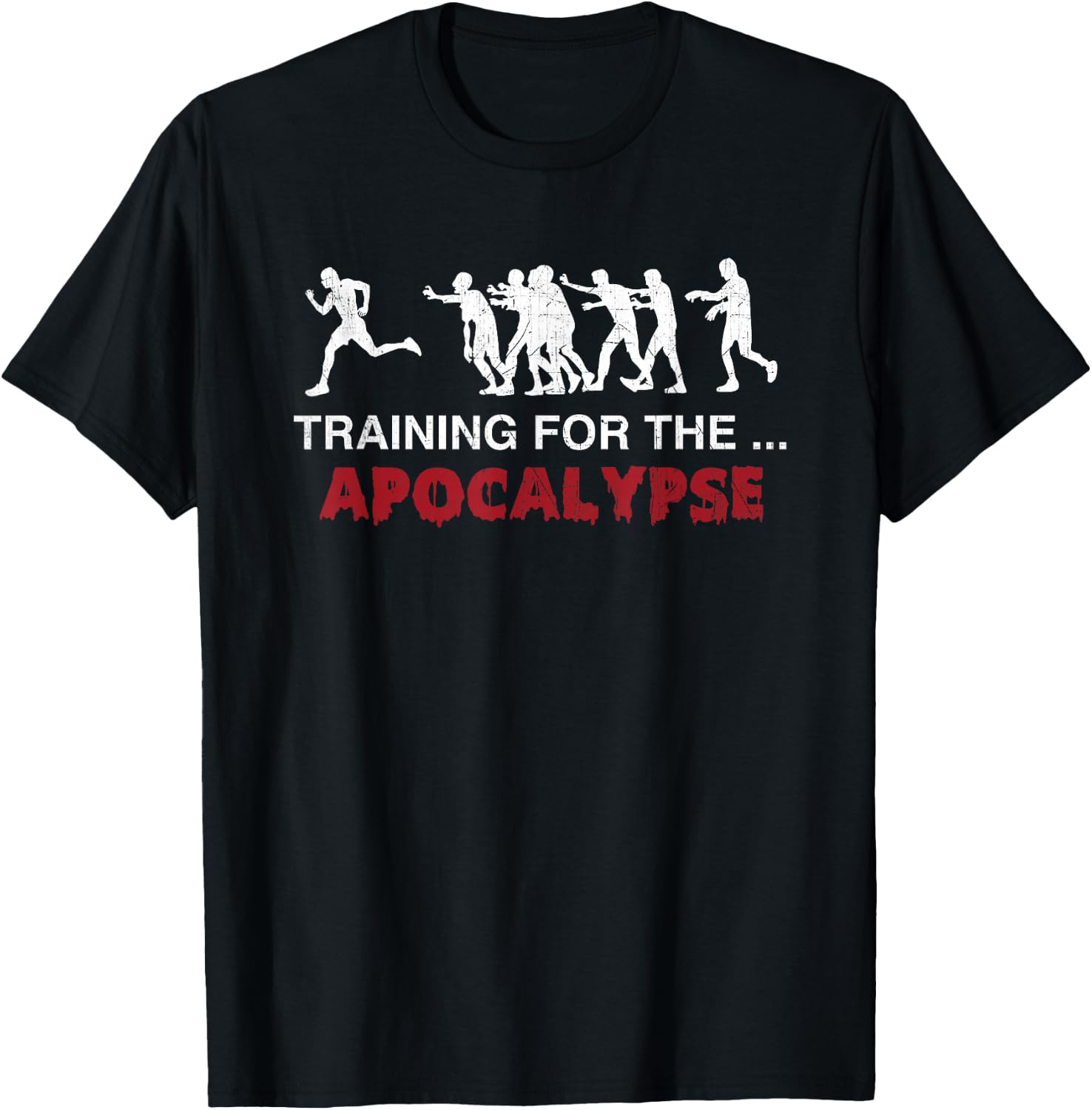 Runners Zombie Marathon Halloween -Adults Black Short Sleeve Zombie-Themed Running Small T-Shirt - T-Shirt | Black
