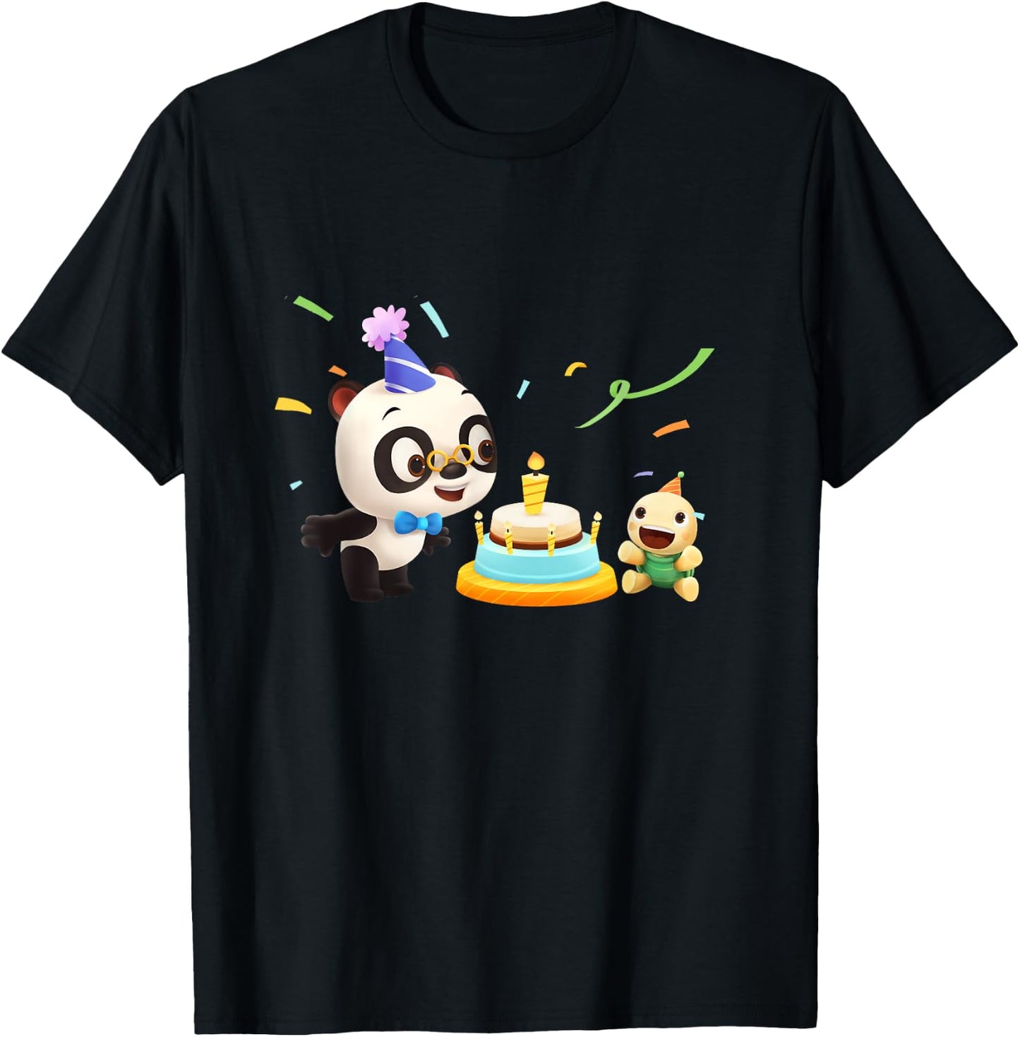 Dr. Panda Birthday T-Shirt - T-Shirt | Black