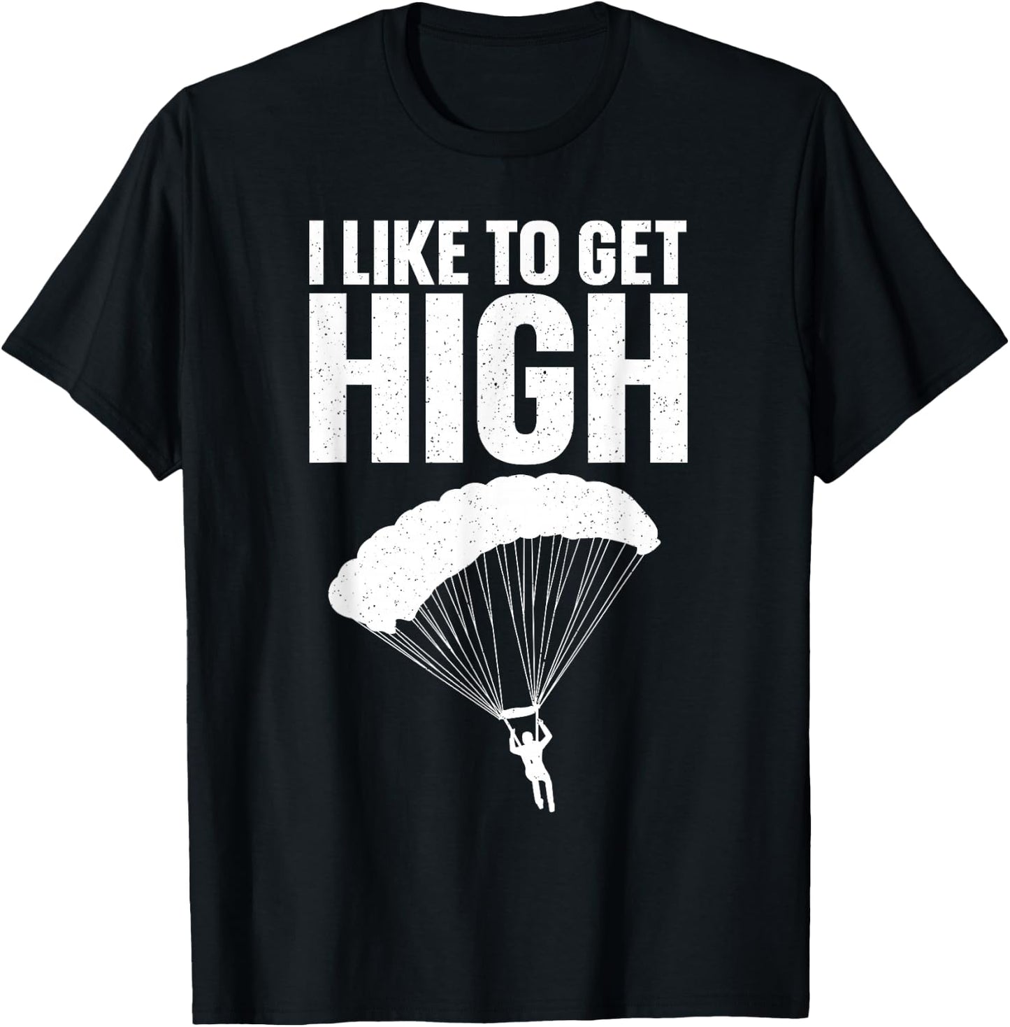 Funny Skydiving Art Women Sky Diving Lover Skydiver T-Shirt - T-Shirt | Black