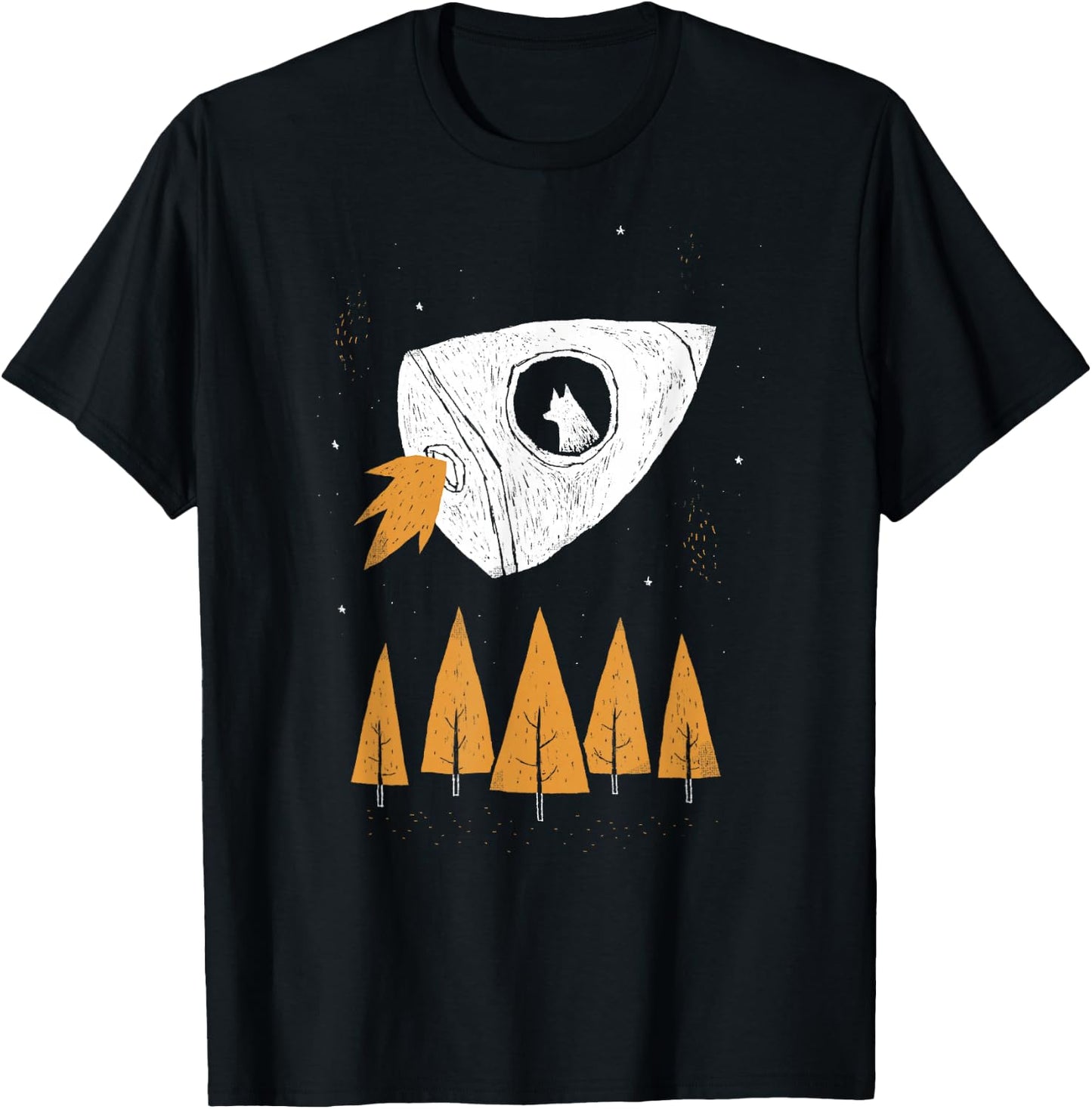 laika space dog Men Women Girls Kids T-Shirt - T-Shirt | Black