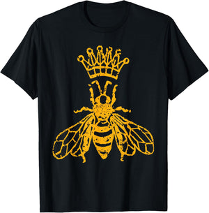 Queen Bee Beekeeping Honey Keeper Apparel Gift T-Shirt - T-Shirt | Black